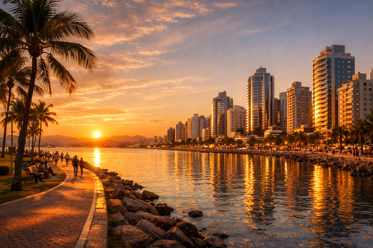 Beira-Mar e prédios em São José - Campinas e Kobrasol
