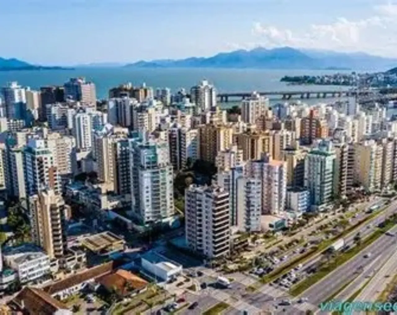 Vista da Beira-Mar Norte em Florianópolis